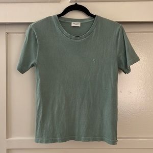 Like NEW YSL Vintage Style Logo Tee Saint Laurent